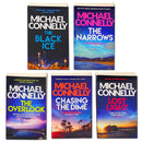 Michael Connelly 5 Books Set Collection , The Black Ice, The Narrows, The Overlook