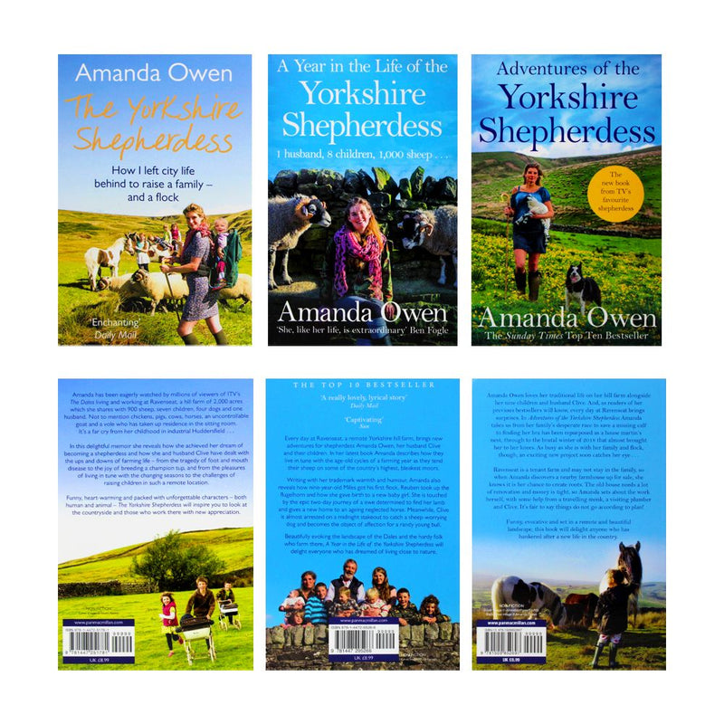 Amanda Owen 3 Books Set Collection The Yorkshire Shepherdess