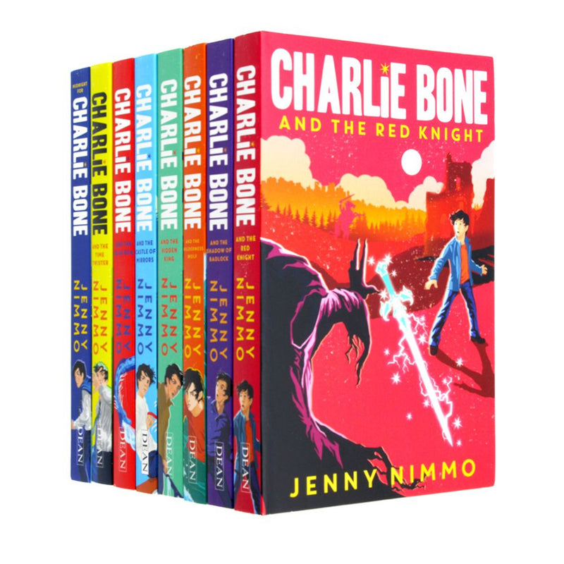 Photo of Charlie Bone Series 8 Books Set by Jenny Nimmo on a White Background