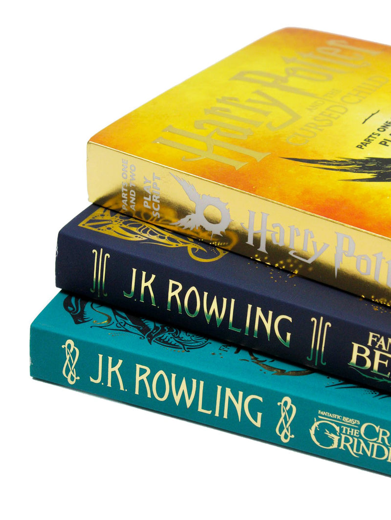 J.K. Rowling 3 Books COllection Set Harry Potter,Fantastic Beasts