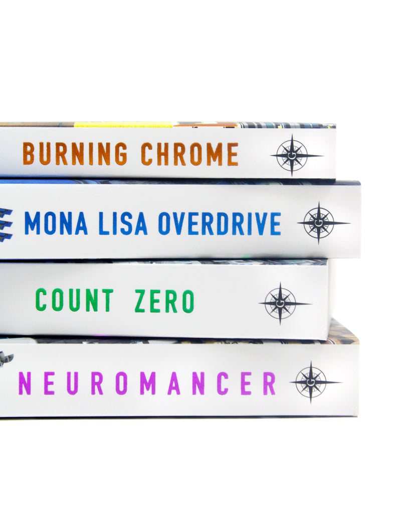 William Gibson Neuromancer Trilogy 4 Books Collection Set | Cyberpunk, Science Fiction, Dystopian Classics, Technology, Adventure, Gollancz, Paperback