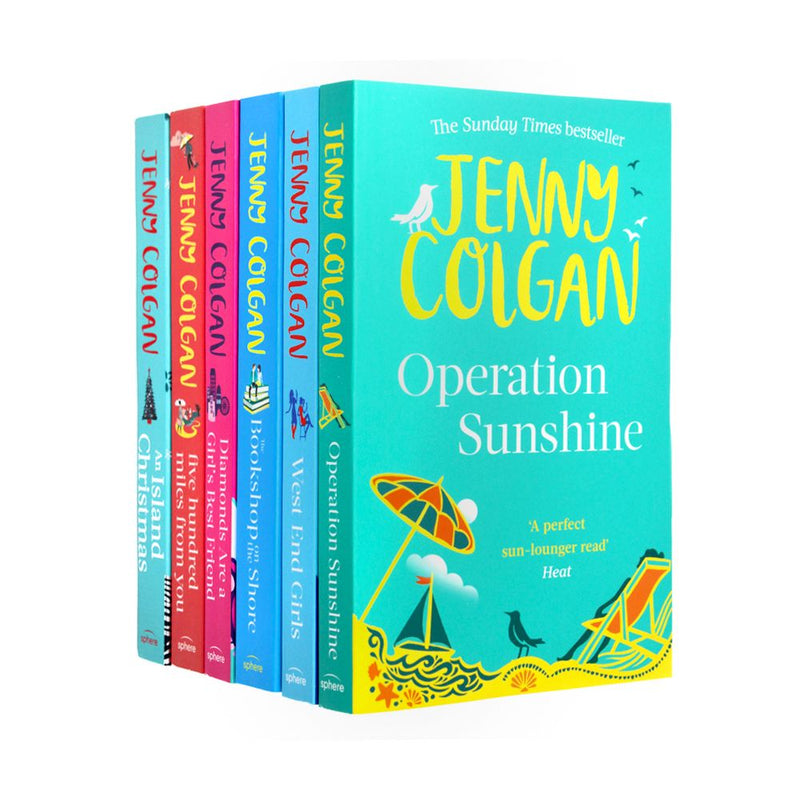 Jenny Colgan Collection 6 Books Set (An Island Christmas, Five Hundred Miles From You, Diamonds Are A Girl's Best Friend, The Bookshop on the Shore, West End Girls, Operation Sunshine)