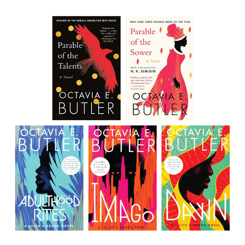 Lilith's Brood & Parable Series 5 Books Collection Set By Octavia Butler (Imago, Adulthood Rites, Dawn, Parable of the Talents, Parable of the Show)
