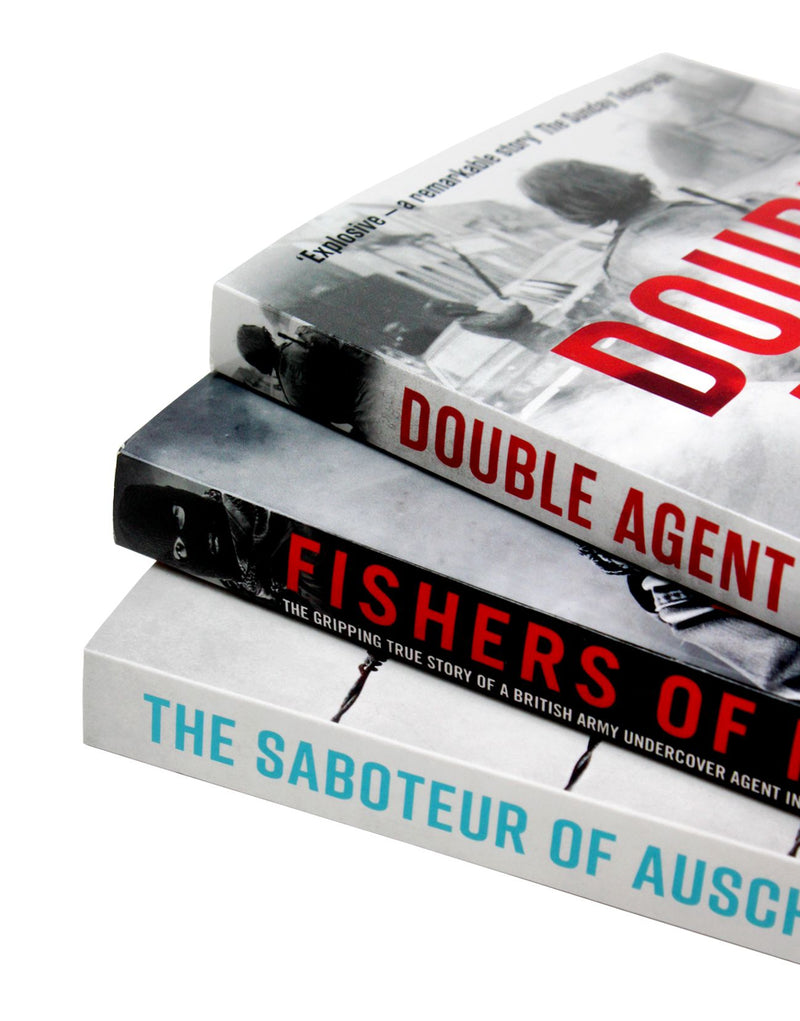 The Saboteur of Auschwitz, Fishers of Men, Double Agent 3 Books Collection Set