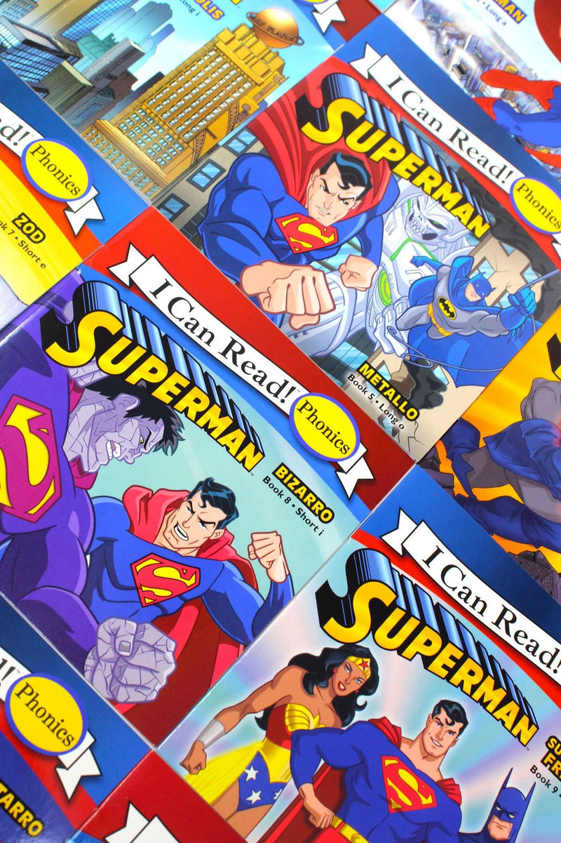Photo of Superman Phonics 12 Books Set Book Covers by Lucy Rosen 