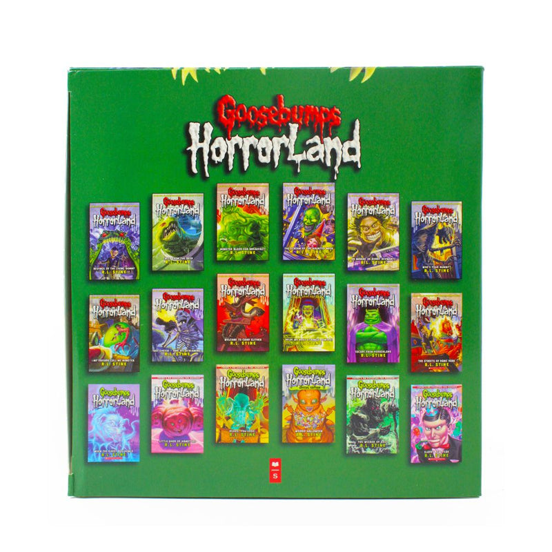 Goosebumps HorrorLand 18 Book Box Set by R.L. Stine | Scary Children's Fiction Series – Spooky Stories, Paperback Collection & Kids' Reading Fun