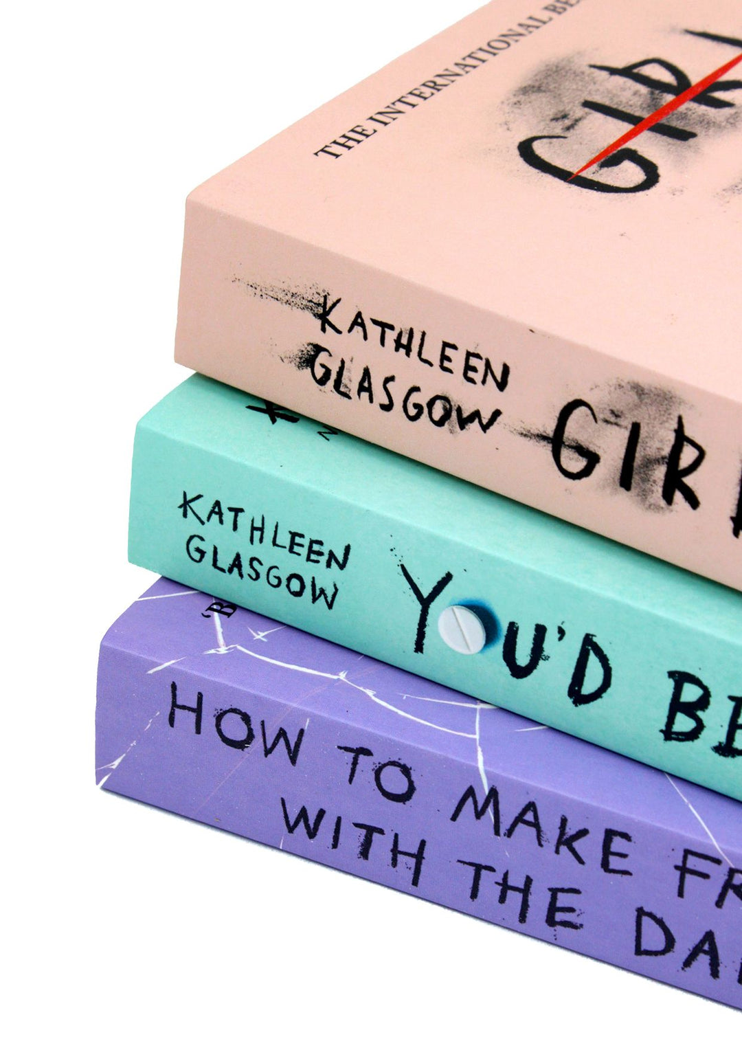 Kathleen Glasgow 3-Book Set Collection, Girl in Pieces, You’d Be Home Now, How to Make Friends – YA Fiction on Friendship, Resilience & Empowerment