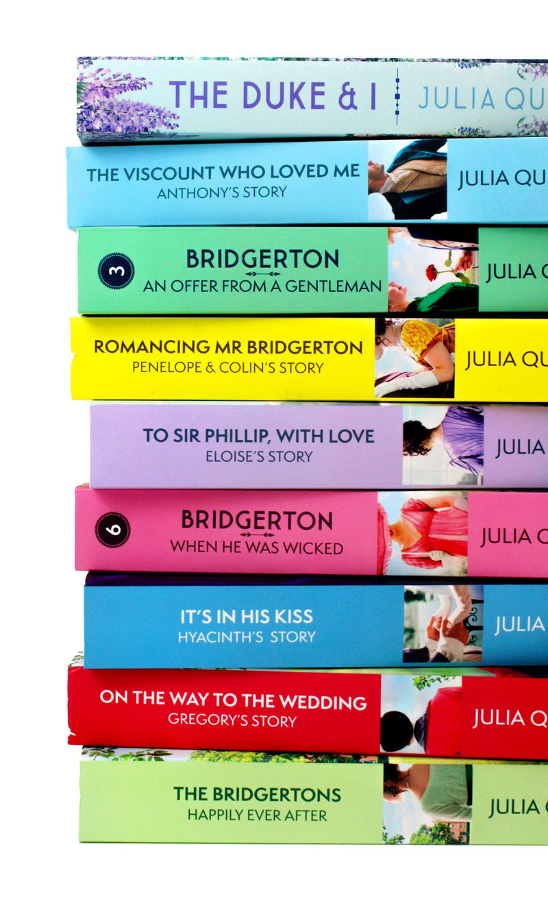 Bridgerton Family Book Series Complete Books 1 - 9 Collection Set by Julia Quinn (NETFLIX SERIES)