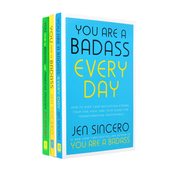 Jen Sincero You Are A Badass Every Day, At Making Money 3 Books Collection Set
