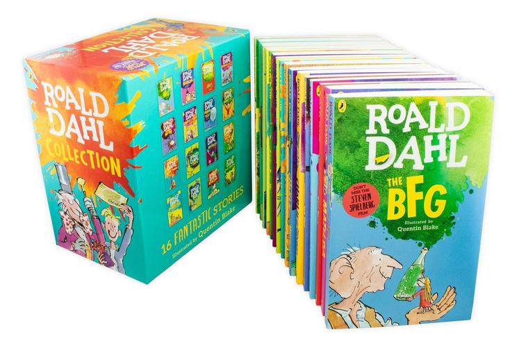 Roald Dahl Collection 16 Books Set, BFG, Matilda, The Witches, The Twits