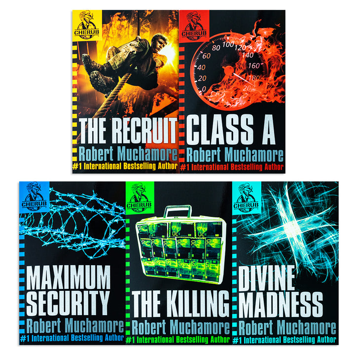 Cherub Series 1 Collection – Robert Muchamore 5 Books Set | The Recruit, Class A | Action-Packed Kids & Young Adult Spy Thrillers, Adventure Fiction