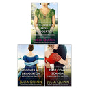 Julia Quinn Rokesbys Series 3 Books Collection Set (Because of Miss Bridgerton, The Other Miss Bridgerton, First Comes Scandal)