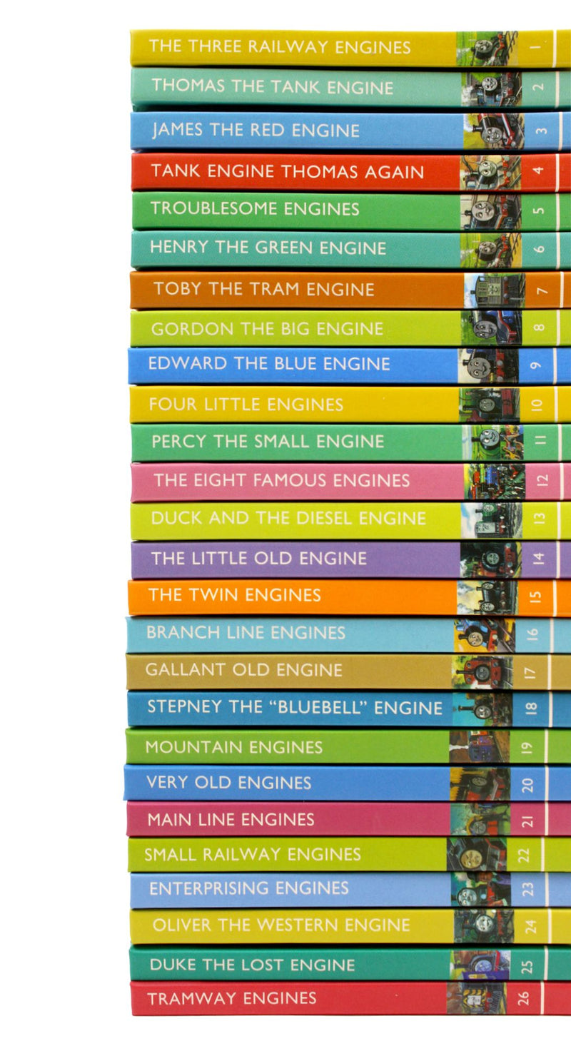 Thomas the Tank Engine Railway Series – 26-Book Boxed Set Classic Edition by W. Awdry: Children's Adventure Stories, Hardback Books for Kids, Egmont