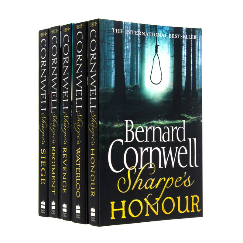 Bernard Cornwell The Sharpe Series 5 paperback Book Collection Set (16-20) – Waterloo, Siege– Historical Fiction, Military Adventure & British History