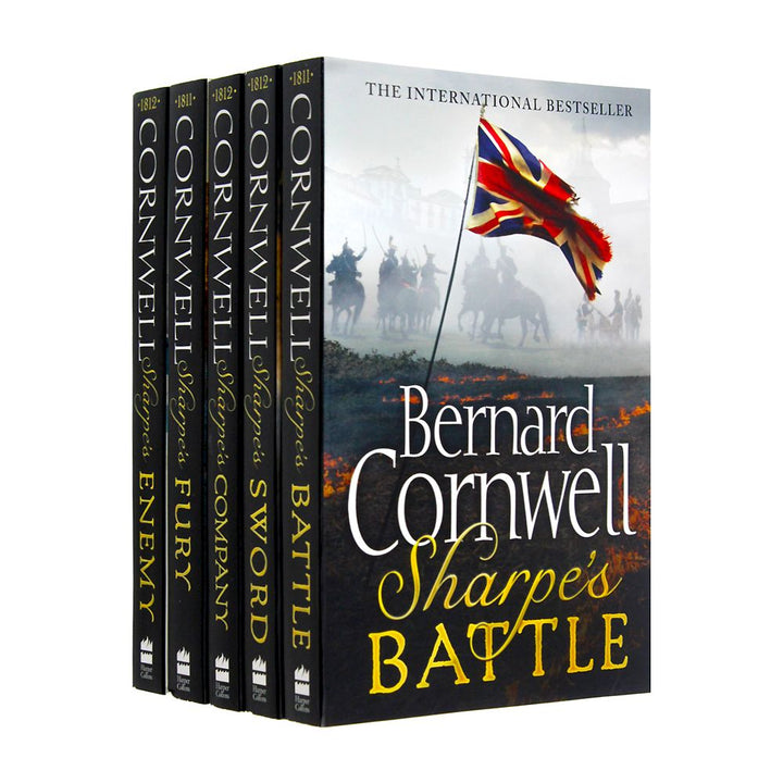 Bernard Cornwell The Sharpe Series – 5 Book Collection Set (11-15) | Action-Packed Historical Fiction, War, Adventure & Military Saga