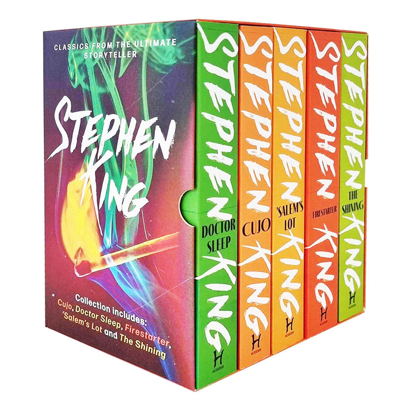 Stephen King 5 Books Box Set Collection (Cujo, The Shining, Doctor Sleep, Salem's Lot & Firestarter)