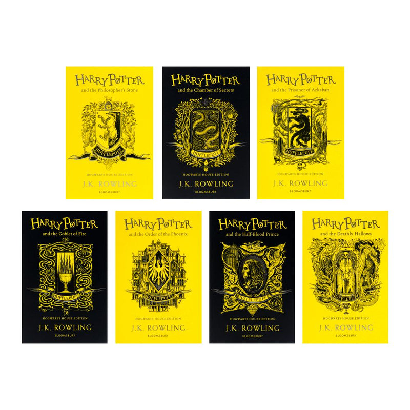 Harry Potter Hufflepuff House Editions Paperback Set: Rowling