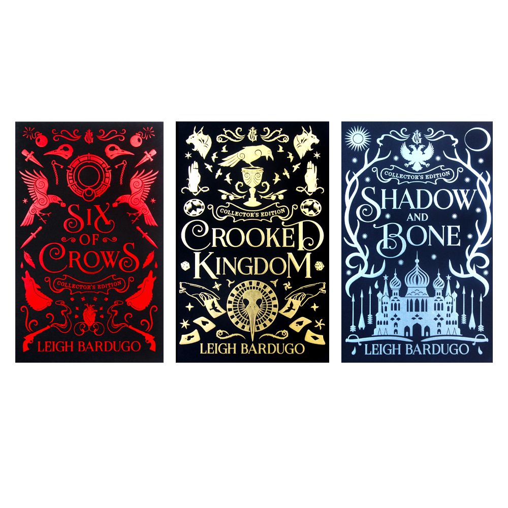 Leigh Bardugo Collector's Edition 3 Book Set | Shadow & Bone, Six of Crows, Crooked Kingdom| YA Fantasy, Magic, Adventure, Bestselling Series
