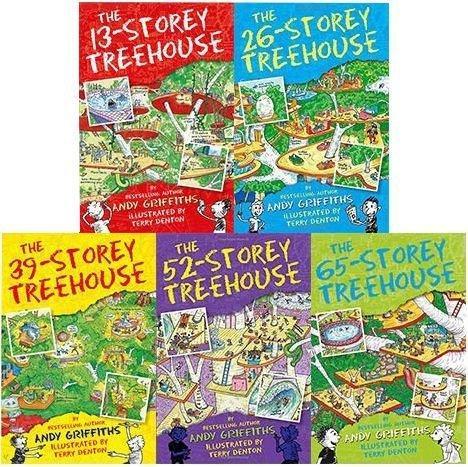 The 13 Storey Treehouse Collection 5 Books Set By Andy Griffiths & Terry Denton