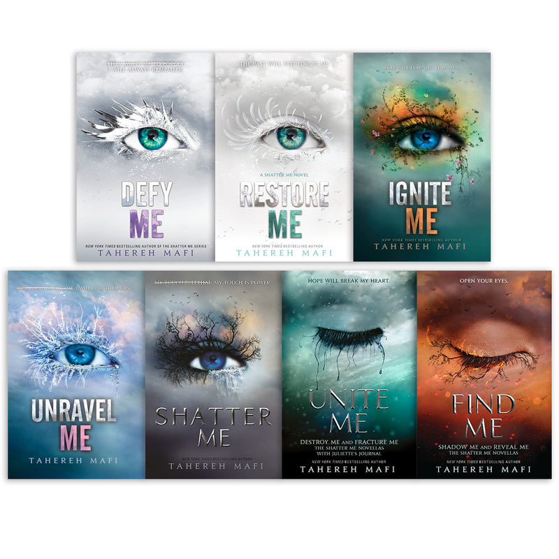 Shatter Me Series 7 Books Collection Set By Tahereh Mafi Shatter Me, Ignite Me