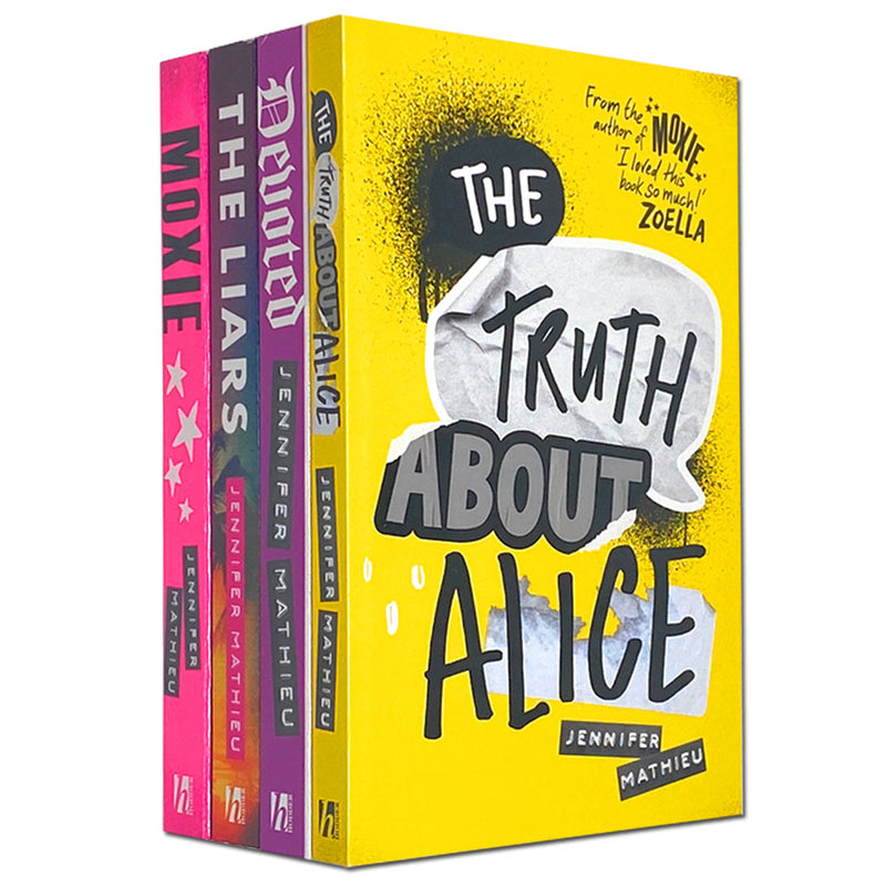 Jennifer Mathieu 4 Books Collection Set (Moxie, The Truth About Alice, Devoted & Liars)