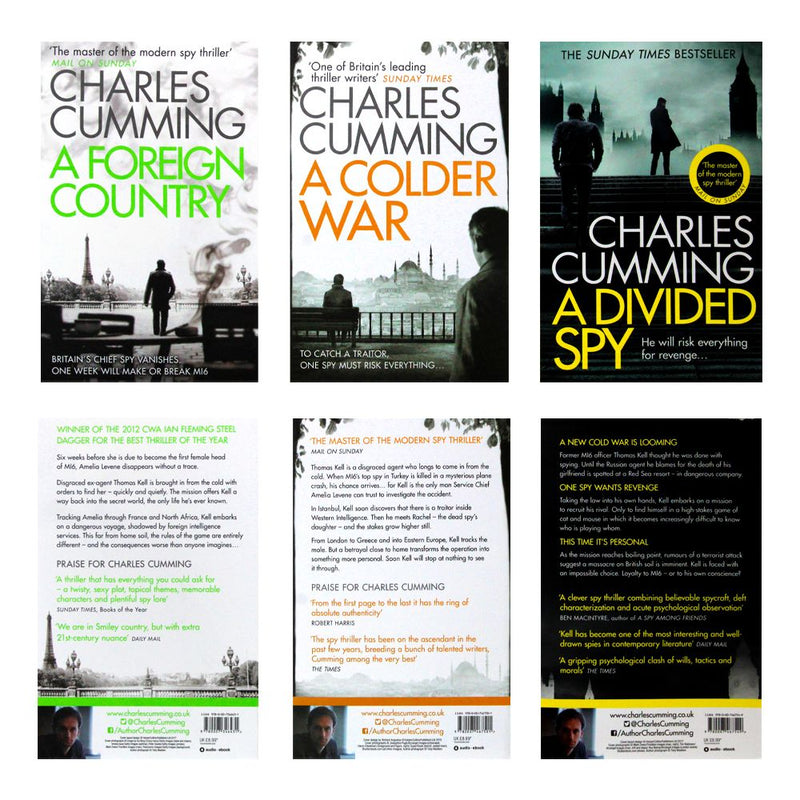 Thomas Kell Spy Thriller Series Books Collection Set By Charles