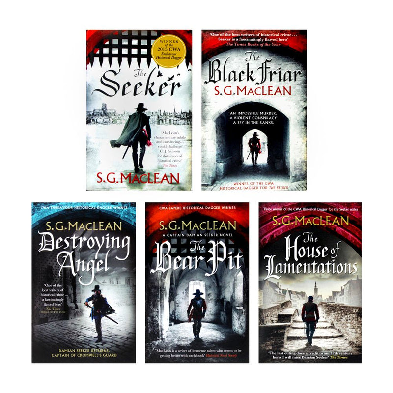 The Seeker Series 5 Books Collection Set By S.G. MacLean (The Seeker, The Black Friar, Destroying Angel, The Bear Pit, The House of Lamentations)