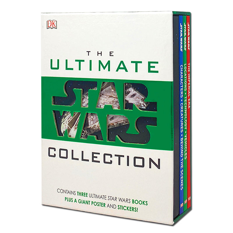 The Ultimate Star Wars Collection 3 Books Set Inc Giant Poster & Stickers