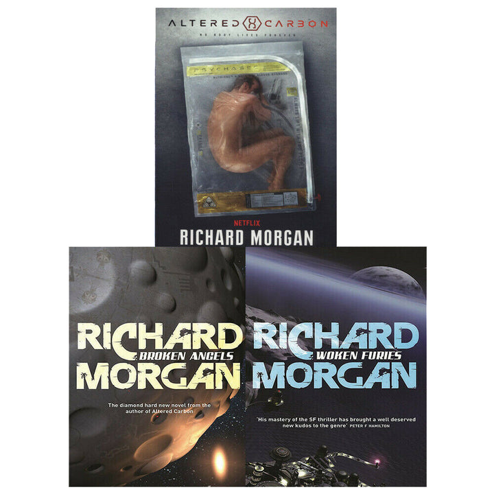 Richard Morgan Altered Carbon Netflix Collection 3 Books Set | Sci-Fi Thriller, Dystopian & Cyberpunk Fiction, Media Tie-In & Collectible Novels