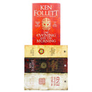 Photo of The Kingsbridge Novels 4 Book Collection by Ken Follett on a White Background