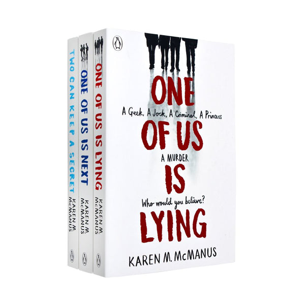 Photo of One Of Us Is Lying 3 Books Set by Karen McManus on a White Background