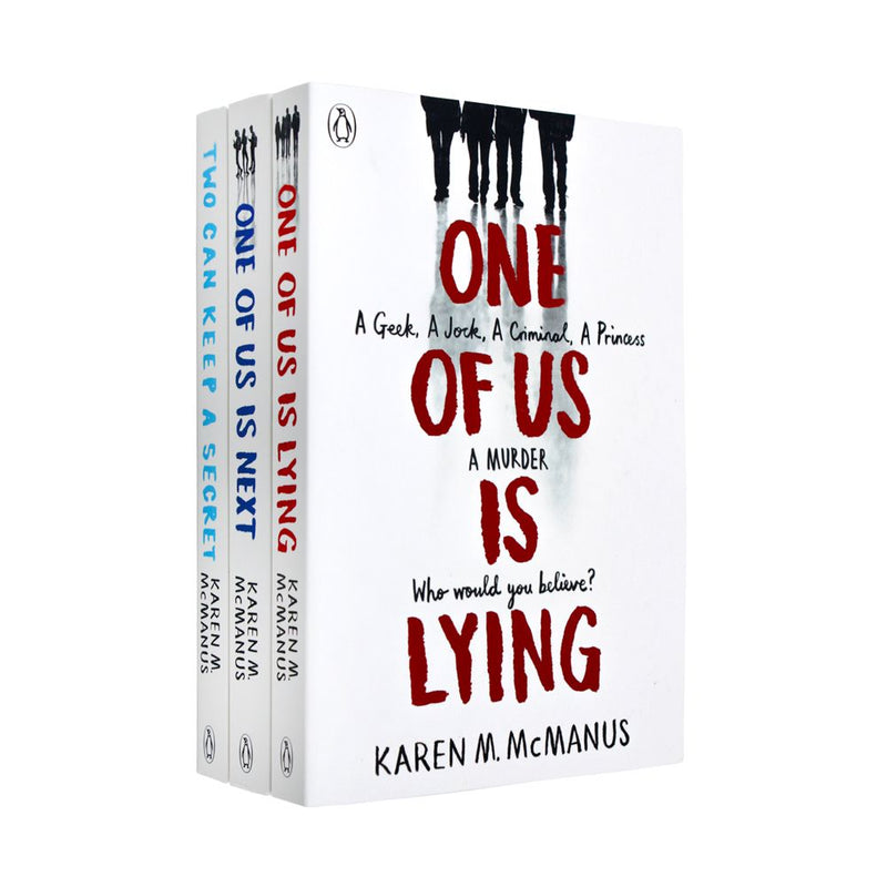 Photo of One Of Us Is Lying 3 Books Set by Karen McManus on a White Background