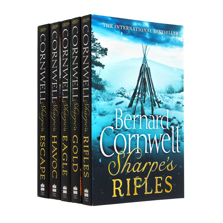 Bernard Cornwell The Sharpe Series 5 Books Collection Set (6-10) – Action-Packed Historical Fiction Novels | Adventure, War, and Escape Stories