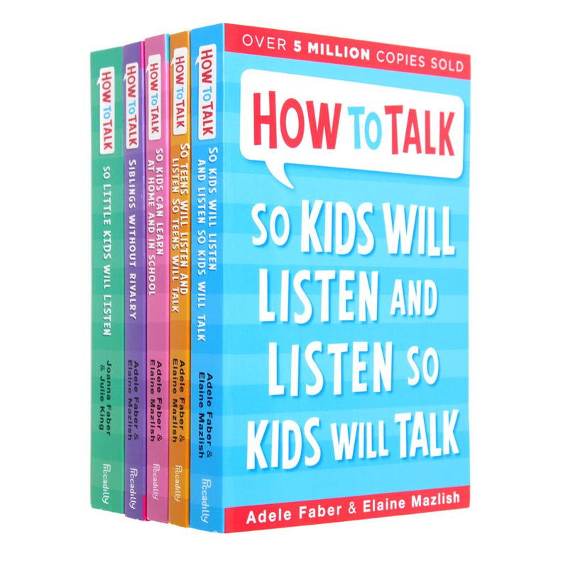 How to Talk So Kids and Teens Will Listen Collection Adele Faber 5 Books Set