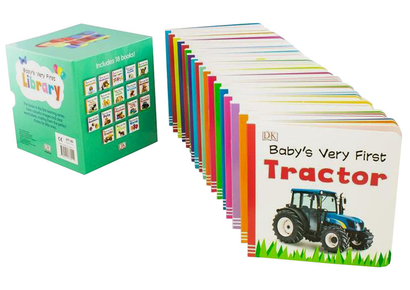 Baby's Very First Library 18 Board Books Box Set To Help Little Ones Learn