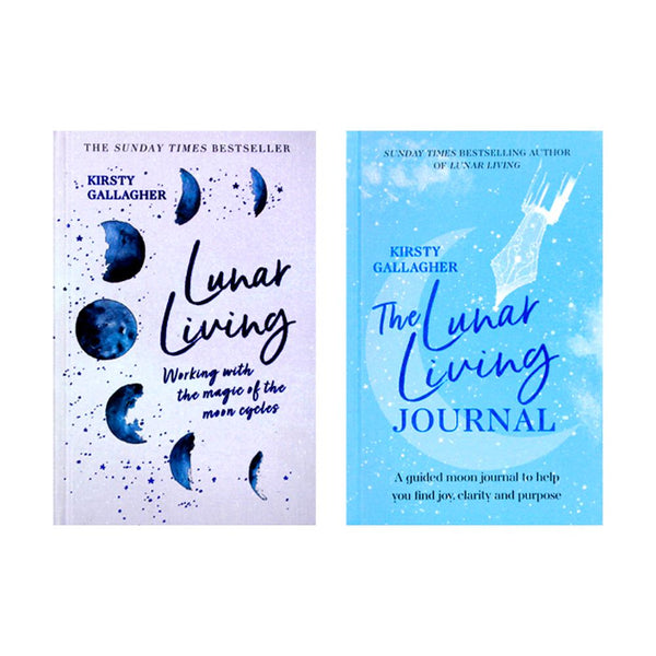 The Lunar Living Journal & Lunar Living By Kirsty Gallagher 2 Books Collection Set