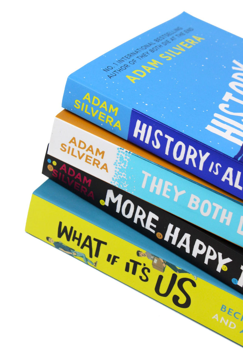 Adam Silvera Collection 4 Books Set (They Both Die at the End, What If It's Us, History Is All You Left Me, More Happy Than Not)