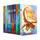 Wings of Fire Series 1-10 Books Collection Set (The Brightest Night, The Dark Secret, The Hidden Kingdom, The Lost Hair, The Dragonet Prophecy & More)