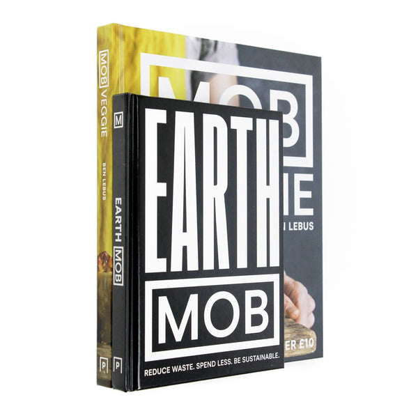 Photo of Mob Veggie and Earth Mob 2 Book Set by Ben Lebus on a White Background