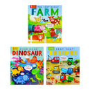 My First Sound Book Collection 3 Book Set (Very Noisy Farm, Builders and Dinosaur)
