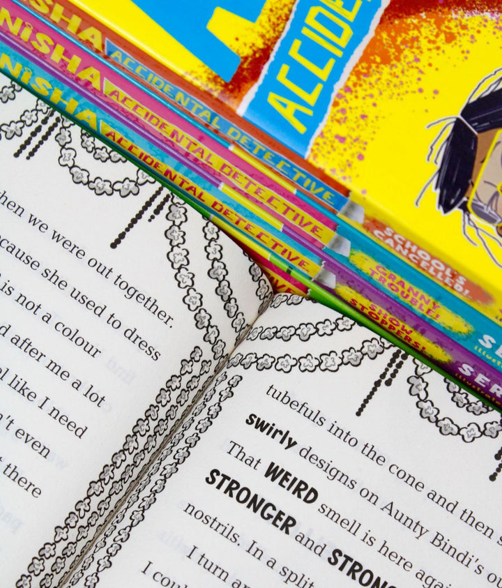 Anisha Accidental Detective Series 5 Book Collection Set by Serena Patel – Fun Mystery Adventures for Kids 9+, Humorous Fiction Series