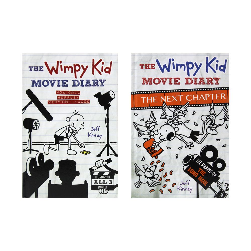 The Wimpy Kid Movie Diary Collection 2 Books Set by Jeff Kinney – The Next Chapter & How Greg Heffley Went Hollywood | Children's Humor, Kids Series