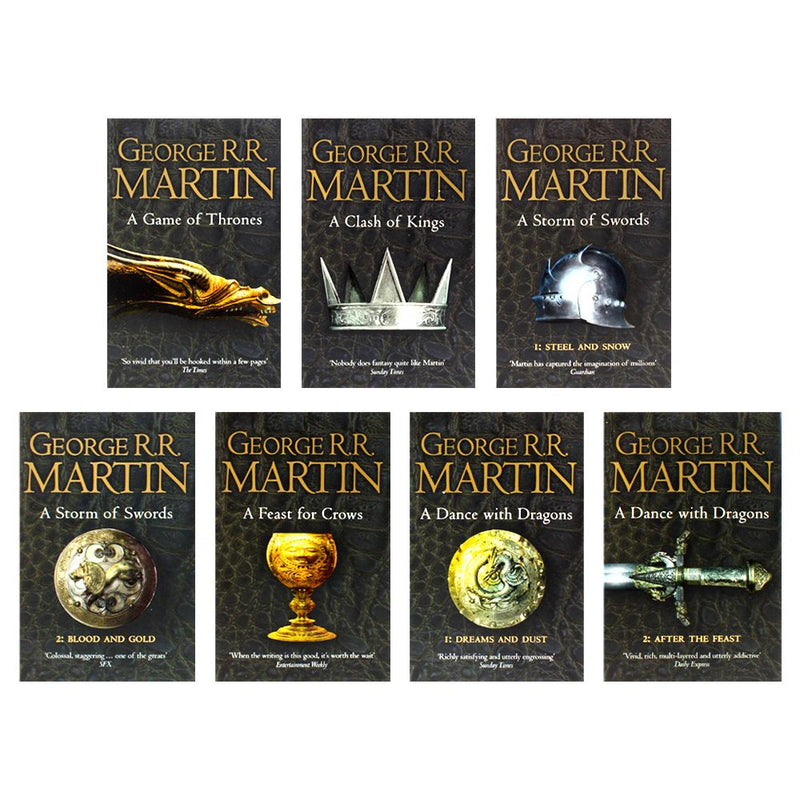 A Song of Ice and Fire (7 Volumes), Book Cover May Vary: MARTIN GEORGE:  9780007477159: : Books