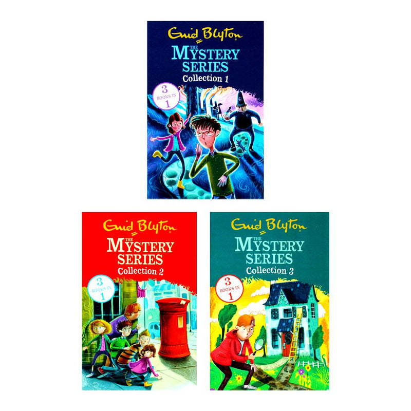The Mystery Series 9 Titles in 3 Books Set Collection For Children By Enid Blyton