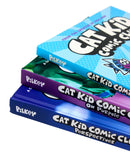 Cat Kid Comic Club Collection 3 Books By Dav Pilkey (Cat Kid Comic Club, On Purpose(Hardback) & Perspective(Hardback))