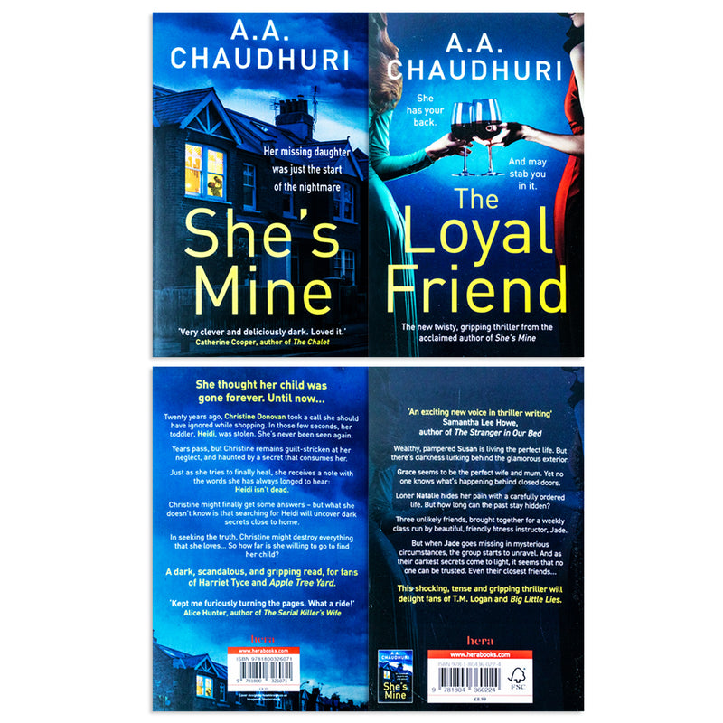 AA Chaudhuri Collection 2 Books Set (The Loyal Friend, She's Mine)