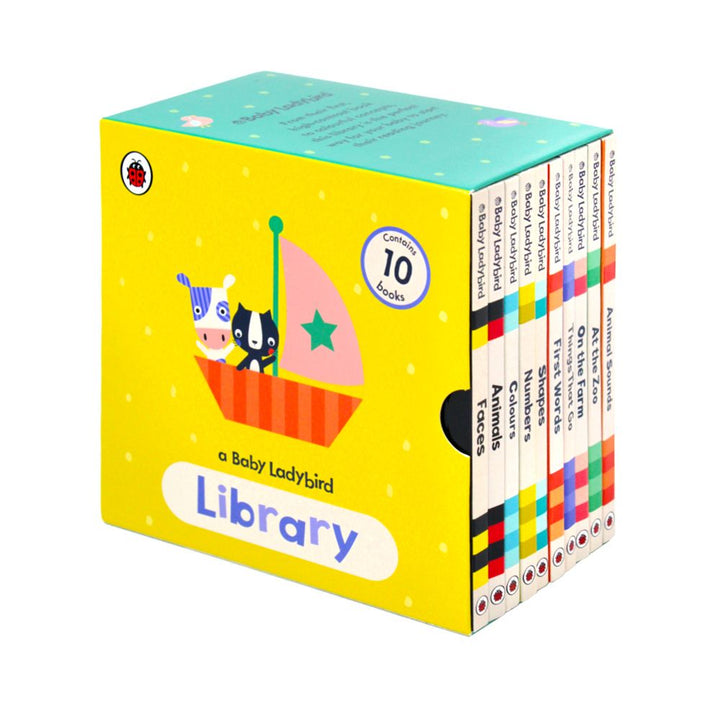 A Baby Ladybird Library 10 Book Set – Early Learning Board Books, Baby Reading, Educational Children's Series, Toddler Picture Book Collection