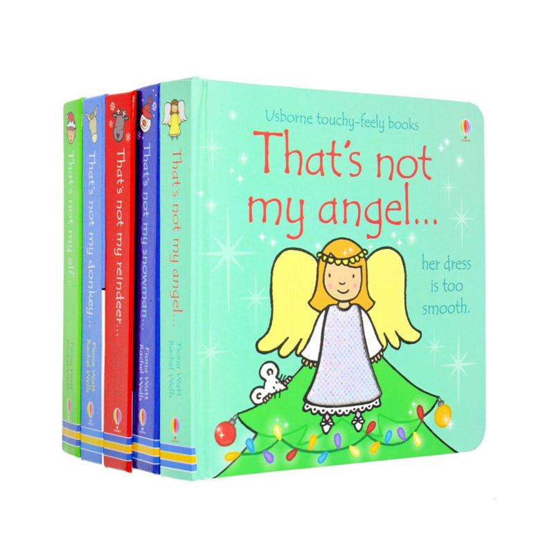 Thats Not My Touchy Feely 5 Board Books Set Christmas Collection