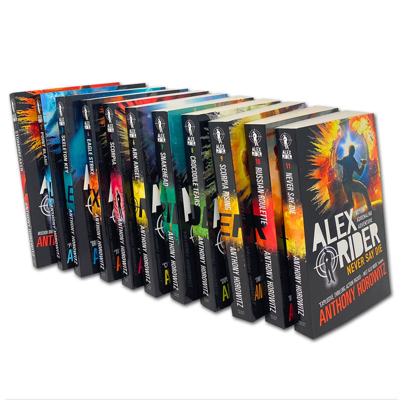 Alex Rider Bookcase Alex Rider Adventure Series: 11 Books in Paperback by Anthony Horowitz ...