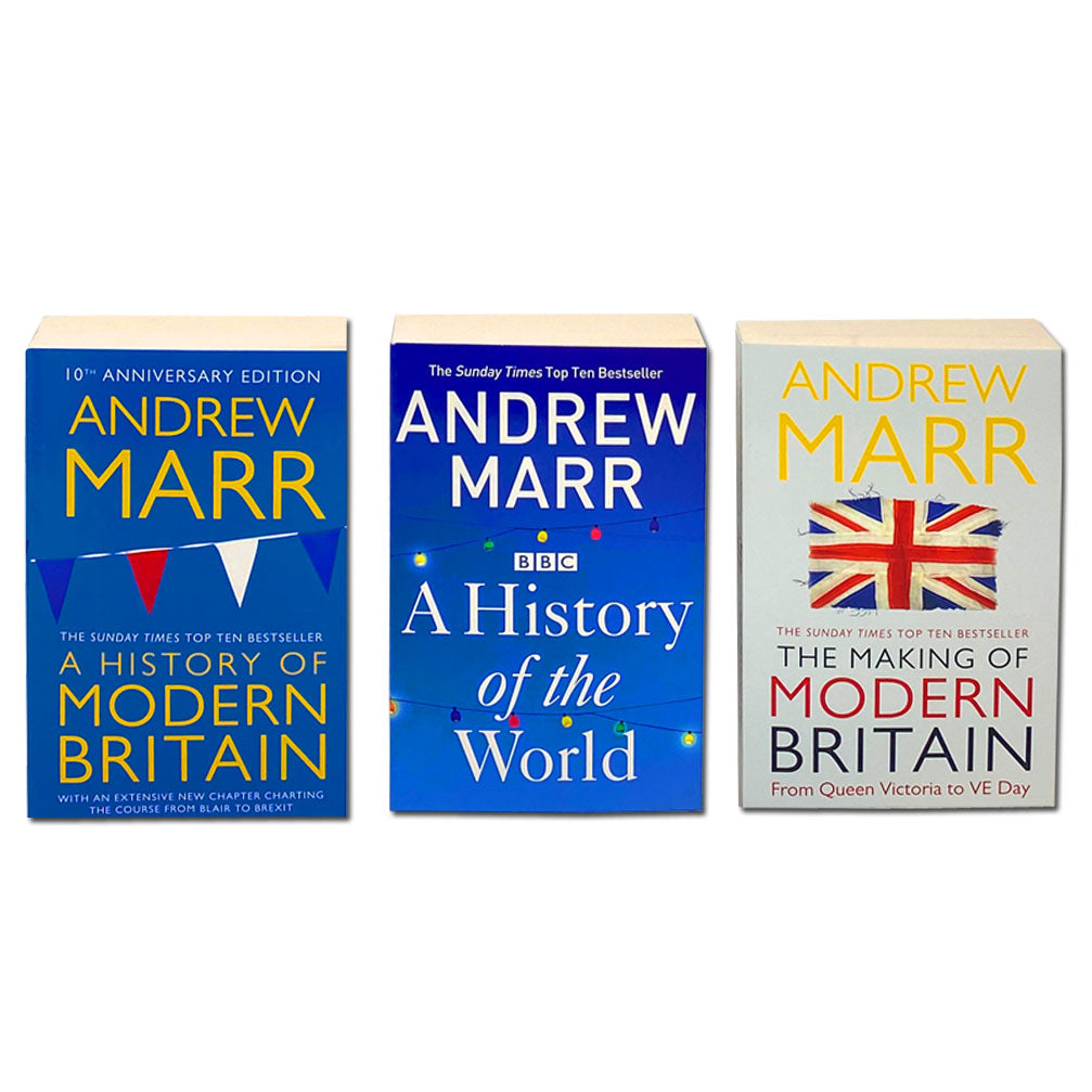 Andrew Marr 3 Book Set – A History of Modern Britain, Making of Britain, History of the World – Nonfiction, Politics, Culture, Educational